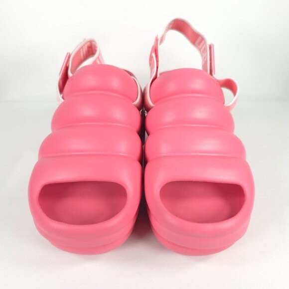 NWOB UGG AWW Yeah Pink Chunky Slide Strawberry Cream Slingback Plattform‎ Sz 11 - Picture 4 of 16